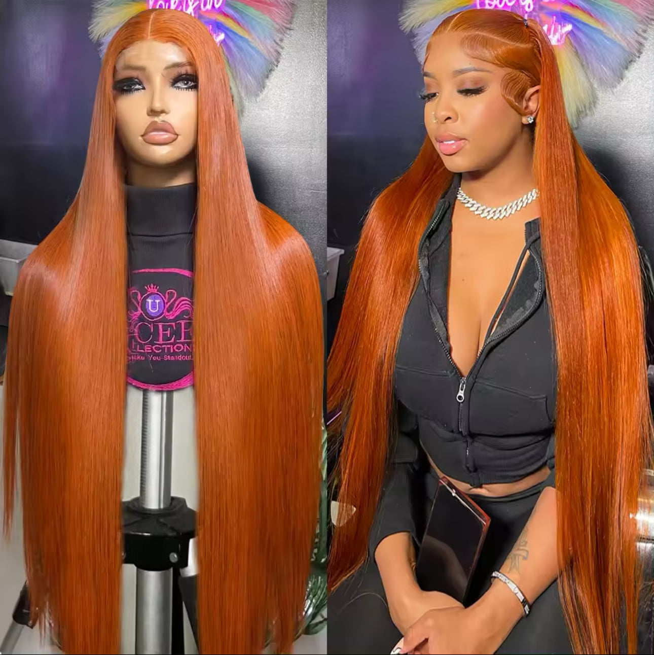 Straight wig color