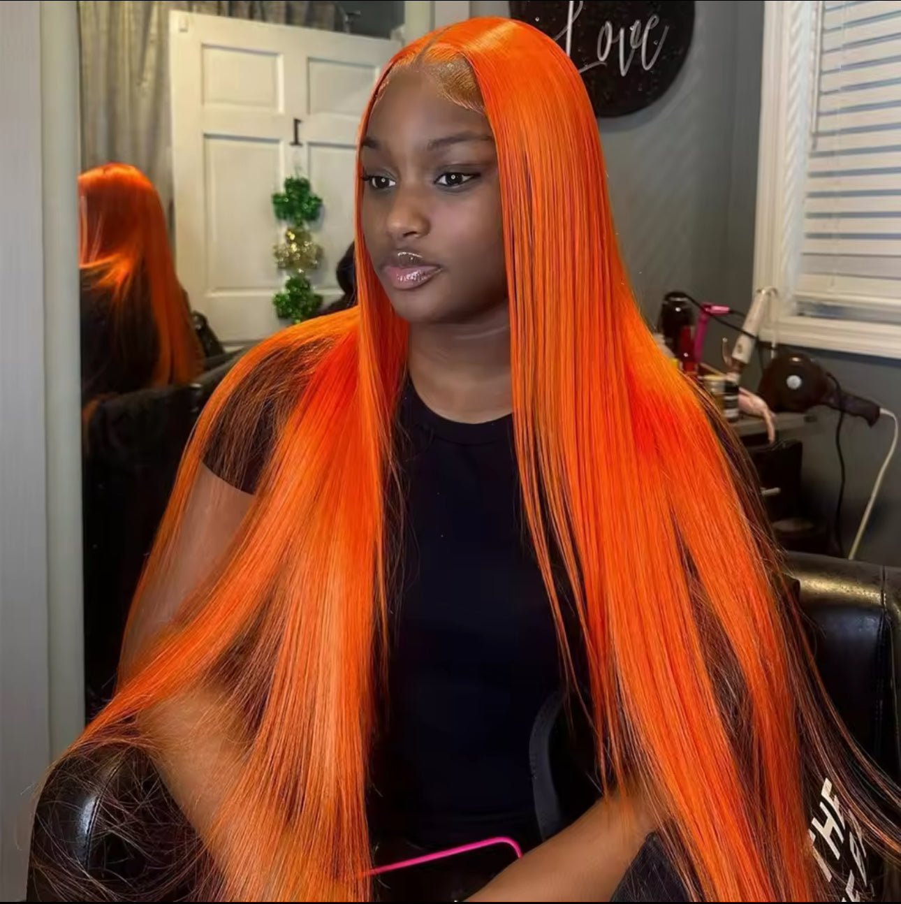 Straight wig color